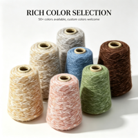 1/3Nm Chenille Yarn | 32% Recycled Eco-friendly Dyed Soft Elastic Yarn for Fluffy Sweater Production