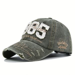 Fabricant de casquettes de sport 1985 Applique Broderie Dad Hat Distressed 6 Panel Baseball Caps Worn Out Gorras Baseball Cap - Product Image 6