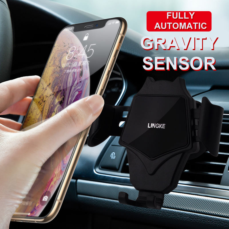 Bat Shape Universal Car Phone Holder Mount Stand Cradle Gravity High Grade  Mobile Phone Holder for Car Vent