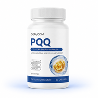 Capsules de PQQ à Formule Personnalisée, Complément Alimentaire Premium pour Adultes, Certifié HACCP, 60 Capsules par Flacon, Fabricant OEM ODM