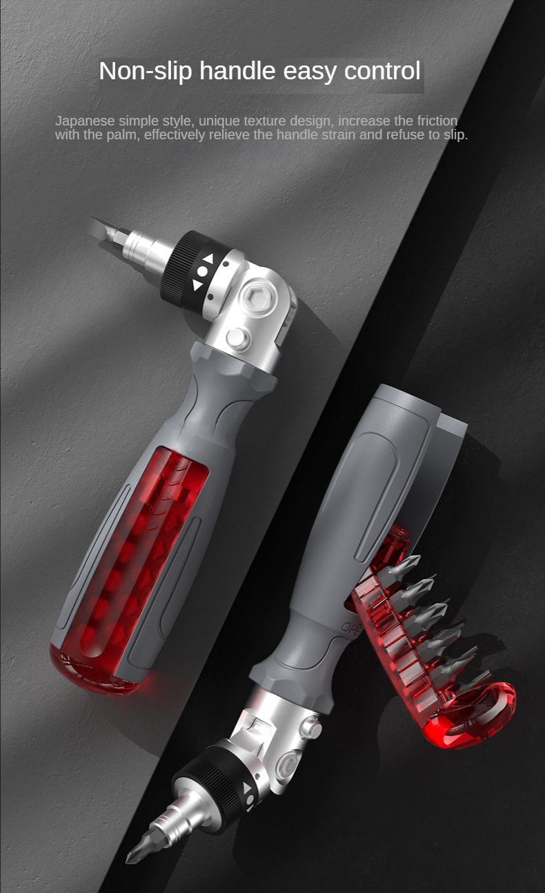 10 in 1 DIY Ratchet Screw Driver Tool Set with Three Way Ratched Screwdriver Tool Combination Set