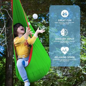 वूकी लटकी फुदयोग्य बाल हैममॉक चेयर नरम बच्चों की सीट इनडोर और आउटडोर के लिए स्विंग - Product Image 3