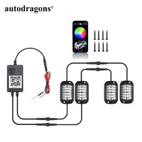 Kit d'éclairage sous caisse pour ATV, UTV, RZR, SXS, Rock Wheel Light RGB IP68 avec 144, 216, 288 ou 432 LED pour Can-Am Polaris/ Sand Spider Dune Buggy