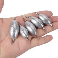 Plombs de pêche en fer galvanisé 1oz avec émerillon Coastlock pour la pêche au drop shot et la Carolina Rig