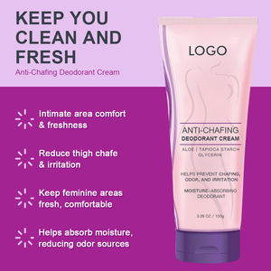 Crema desodorante con logotipo personalizado, venta al por mayor, glicerina, sin aluminio, antirozaduras, pechos y brazos, loción desodorante - Product Image 1