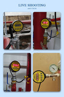 Aice Tech Digital Industrial LCD Pressure Measuring Gauge Portable Battery Operated Design With Accurate Peak Record Function