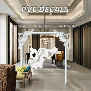 Vật liệu xây dựng <span class=keywords><strong>PVC</strong></span> trang trí nội thất đúc trang trí nội thất góc thanh lịch và khung Loại B - Product Image 1