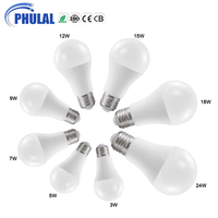 Fabricant chinois de nouvelles ampoules LED, matières premières, E27 B22 5W 7W 9W 12W 15W 18W, pièces d'ampoules LED, ampoules LED