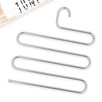 Porte-vêtements multifonctionnel à 5 niveaux pour suspendre et ranger, avec support antidérapant pour pantalons