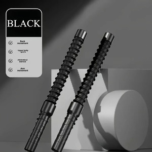 Corde de combat sans fil Iroga Fitness Home Gym en acier à ressort, noire, durable et portable, 50 cm, pour entraînement complet du corps - Product Image 2