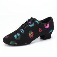 708 lèvres colorées femmes pratiquent des chaussures de danse latine