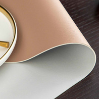 Nappe ronde en PVC isolée personnalisée, résistante à l'huile et à l'eau, napperon résistant à la chaleur pour restaurant