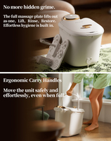 Spa pour les pieds électrique Rouleaux de shiatsu Thérapie à l'eau chaude Capacité de 11 L AC110-240V Marque privée prise en charge pour les détaillants de bien-être à domicile