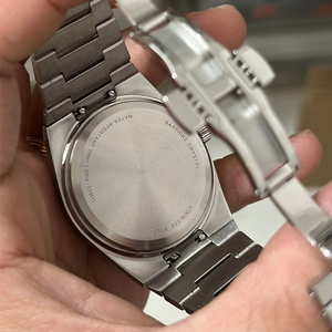 <span class=keywords><strong>Montre</strong></span> à quartz classique de luxe PRX pour hommes, <span class=keywords><strong>mouvement</strong></span> <span class=keywords><strong>ETA</strong></span>, ultra-fine, en acier inoxydable, calendrier, étanche, T137, <span class=keywords><strong>montre</strong></span>-bracelet pour hommes - Product Image 3