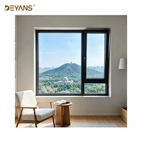 Ventana Abatible de Aluminio con Doble Acristalamiento y Rotura de Puente Térmico para Viviendas