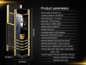 V10 Telefono Cellulare Economico GSM Dual SIM Dual Standby Semplice Sbloccato Mini Cellulare a Tasti <span class=keywords><strong>per</strong></span> <span class=keywords><strong>Bambini</strong></span> e Studenti - Product Image 5