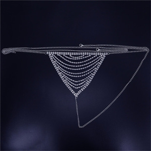 Ayers-Cadena de sujetador de plata para mujer, cadena de cristal sexy para bikini, 2452 - Product Image 5