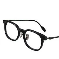 Monturas de Gafas Danyang Punk de Acetato Ultraligeras de Titanio Puro para Miopía, Montura Completa, Lentes TAC Disponibles con Receta; Montura