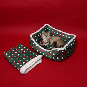 Üretici toptan kırmızı yeşil sıcak köpek yatakları noel - Product Image 5