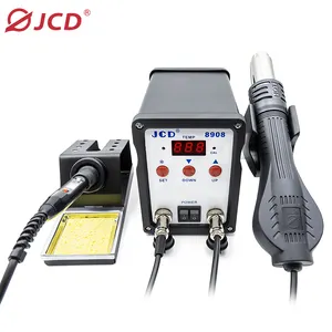 JCD 2 IN 1 Solder SMD BGA Ulang Digital LED 750W Hot Air Gun Las Alat Perbaikan