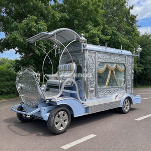 Cercueil électrique traditionnel décoré en forme de calèche funéraire personnalisée - Product Image 6