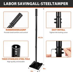 Outil <span class=keywords><strong>de</strong></span> niveau <span class=keywords><strong>de</strong></span> pelouse robuste pour l'aménagement paysager, niveleur <span class=keywords><strong>de</strong></span> pelouse <span class=keywords><strong>de</strong></span> cour, râteau <span class=keywords><strong>de</strong></span> niveau pour le sol - Product Image 3