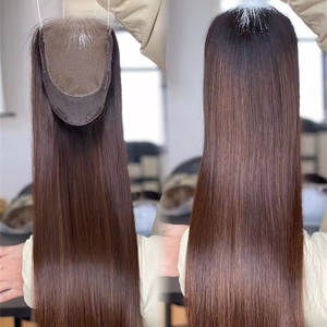 Vente en gros 2024 Nouveau design Européen cheveux Remy vierge droite Toppers Mini perruque Transparent Lace Front 8*8 Haute qualité pour femmes - Product Image 1