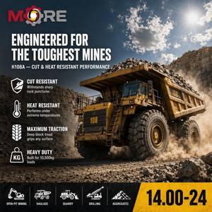 ยาง OTR ใหม่ ขนาด 14.00-24 รุ่น H108A E-3/L-3 พร้อมยางใน สำหรับรถดันดิน รถดัมพ์ รถขุดเหมือง งานก่อสร้าง - Product Image 3