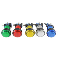 Interrupteur d'arrêt d'urgence personnalisable Xiaomixing multicolore, bouton-poussoir en plastique de 33 mm, boîtier transparent, fonction lumineuse pour le gaming