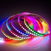 LED adressable RGB WS2812B SK6812 LC8816E 8MM 5V 4020 SMD4020 144 LED/mètre, point de rupture, contrôle continu par application, LED paysagère