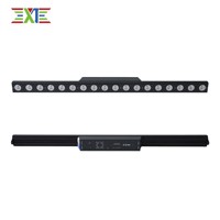 XJ 18 3*3 Segment-gesteuerte Lange Wandwaschleuchte 18*10W RGBW 4in1 DMX Pferdelauf-Effekt CRI 80 Aluminium Bühnenbeleuchtung