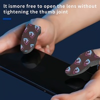 Manchons de doigt en tissu argenté, écran tactile soyeux, respirant et antidérapant, adapté aux jeux tels que Delta Action et PUBG