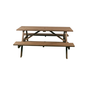โต๊ะและม้านั่งปิกนิกทำจากไม้เฟอร์สำหรับสวนแบบเรียบง่ายทนทาน - Product Image 2