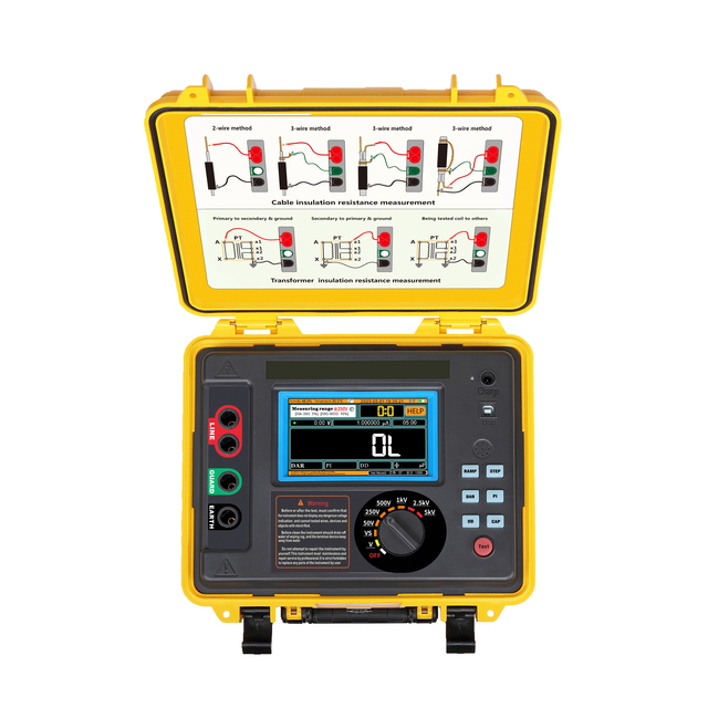 Short-circuit Current 7mA Multi-function Resistance Ac/dc Voltage Test 5kV High Voltage Insulation Resistance Meter
