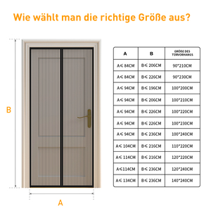Auto-close Polyester Mesh <b>Screen</b> <b>Door</b> Pet Friendly Insect Proof Modern Entryway Rectangle Shape Indoor Decor Easy to Install - Product Image 6