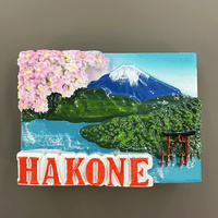 Aimants de réfrigérateur personnalisés, voyage au Japon, ville de Hakone, décoration, cadeau, souvenirs, aimant 3D