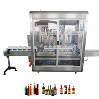 Máquina de llenado de embotellado automático de alta velocidad para mermelada de frutas, salsa de Chile, mayonesa, ensalada, bebidas, motor de vidrio de bajo costo