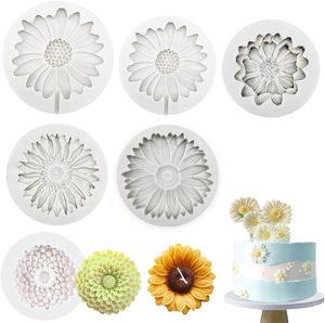 Birden Flowerisiliconent silikon kalıp mum çiçek dekorasyonu kalıp özel Logo kalıpları Fplasticn ile delik papatya çiçek - Product Image 3