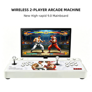 เครื่องเล่นเกม 3 มิติ แบบกล่อง พร้อมแผงวงจร PCB  คอนโทรลเลอร์ 2 ตัว  มีเกมให้เล่นนับพันเกม  เครื่องเล่นวิดีโอเกมย้อนยุค สำหรับใช้ในบ้าน ผับ หรือคลับ - Product Image 1