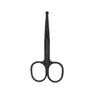 Stainless Steel Nose Hair Scissors Rounded Tip Portable Trim For Facial Hair Grooming - Product Image 2