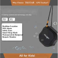 TKSTAR - Mini Rastreador GPS Impermeable 2G 4G TK109/TK1000 con Botón SOS, Monitor de Actividad para Niños y Perros, Rastreador de Mascotas, Aplicación Gratuita para PC