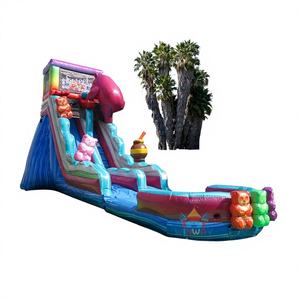 Tobogán Inflable Gigante de PVC con Forma de Oso de Goma y Piscina de Agua para Niños, Uso Residencial y Escolar, 7x3m - Product Image 1
