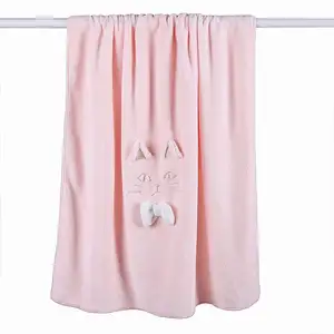 Falda de baño de microfibra con bordado personalizado, suave, Sexy, Coral, Polar, con dibujos de animales, Toalla de baño