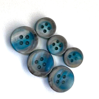 Boutons de chemise en résine à rayures arc-en-ciel personnalisés, adaptés à la couture sur des chemises pour hommes et femmes avec 4 trous.