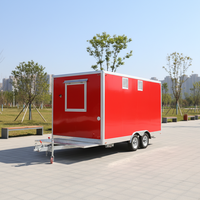 Nouvelles fonctionnalités, food truck compact carré entièrement équipé, food truck léger, remorque alimentaire mobile pour café, en-cas, pizza