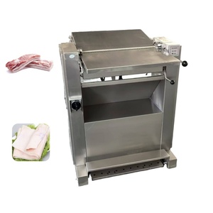 Rebanadora de Carne de Acero Inoxidable de Alta Eficiencia, Rebanadora Comercial Semiautomática para Carne de Res, <span class=keywords><strong>Cerdo</strong></span> y Jamón, Cuchilla de Acero Inoxidable - Product Image 2