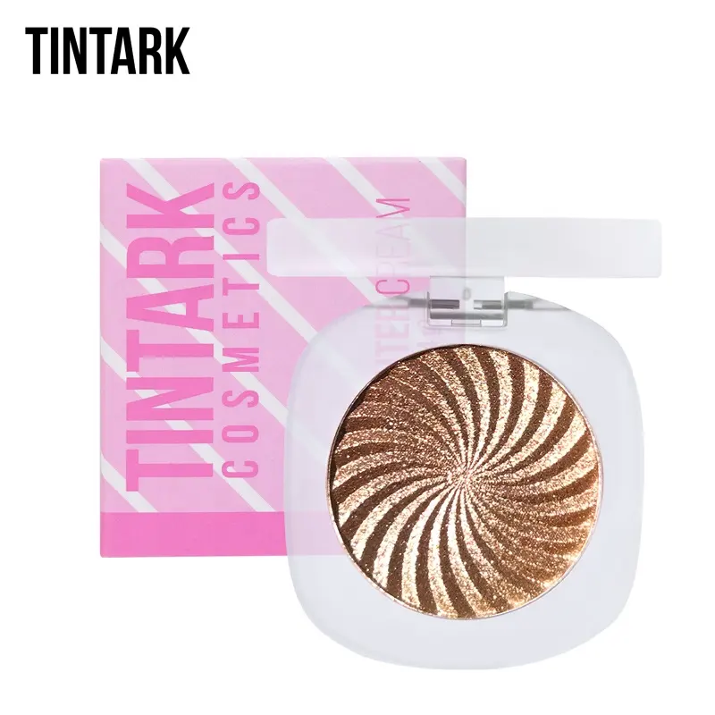 Distribuidor de cosméticos tintark, sem crueldade, pigmento alto, maquiagem para os olhos, iluminador de ouro, iluminador de maquiagem