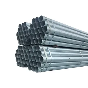 Hot dipped 48.3mm galvanized steel pipe 6m galvanized round steel