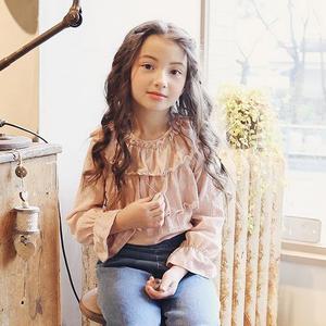 Vêtements pour enfants coréens à la mode pour filles en gros 2017, chemise pour enfant - Product Image 1