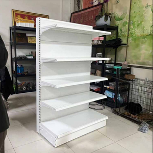 Estantes de mercado de acero blanco personalizados de fábrica Estante de exhibición de color personalizado de góndola <span class=keywords><strong>para</strong></span> uso en tienda <span class=keywords><strong>para</strong></span> <span class=keywords><strong>minimarket</strong></span> - Product Image 1